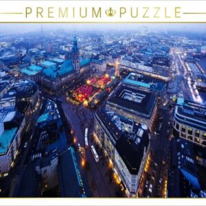 CALVENDO Puzzle CALVENDO Puzzle Hamburger Innenstadt im Advent 1000 Teile Lege-Größe 64 x 48 cm Foto-Puzzle Bild von kuk-foto, Kai-Uwe Klauß, 1000 Puzzleteile