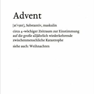 Postkarte Lexikarte "Advent