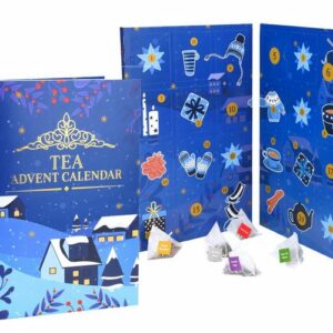 Spetebo Teebox Tee Buch Adventskalender 2022 groß, Karton, Filterbeutel, Tee, (Set, 24-tlg., Kalender mit 24 Türen), Weihnachten Advent Kalender Probier Set Geschenkidee