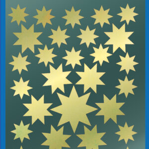 AVERY Zweckform ZDesign Weihnachts-Sticker , Sterne, , gold