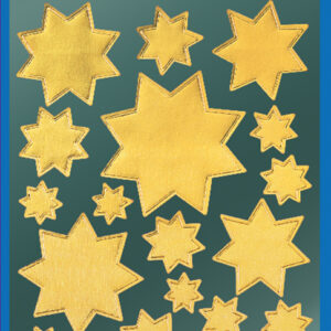 AVERY Zweckform ZDesign Weihnachts-Sticker , Sterne, , gold