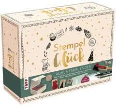 Adventskalender Stempel-Glück. Mit mehr als 24 Stempeln, Anleitungsbuch und weiterem Zubehör