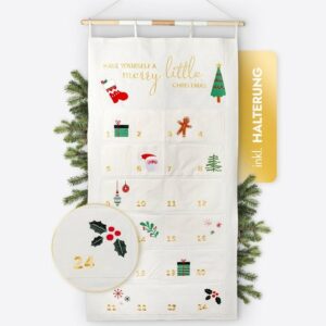 Amari befüllbarer Adventskalender AMARI ® Adventskalender zum Befüllen - Wandkalender mit 24 Fächern