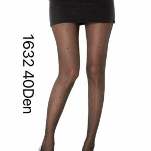 COFI 1453 Leggings Damen Strumpfhose Muster Optik 40 DEN für Frauen Collant Moda