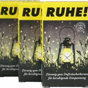 Crottendorfer Räuchermännchen 3 Päckchen - RUHE! - XL Räucherkerzen - 4er Packung