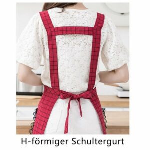 Dekorative Kochschürze Frauen Kochschürzen, Schürzen, für Küche Garten BBQ Chef Kellner, (1-tlg), Geeignet für Kochen, Backen, Basteln und Gärtnern