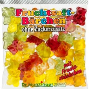 Dr. Munzinger Fruchtsaft-Bärchen ohne Zuckerzusatz