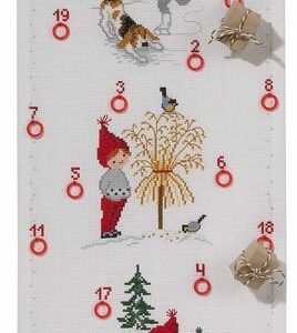 Eva Rosenstand Clara Wæver Kreativset Eva Rosenstand Wandbehang Kreuzstich Set "Adventskalender", (embroidery kit)