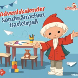 FRANZIS Adventskalender, 67360, Adventskalender Sandmännchen Bastelspaß