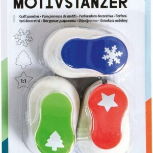 Folia Motivstanzer folia Weihnachts-Motiv-Locher, klein, Set 1