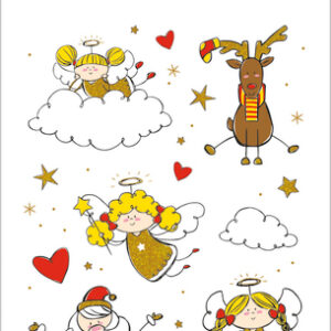 HERMA Weihnachts-Sticker DECOR , Engelchen Adele,