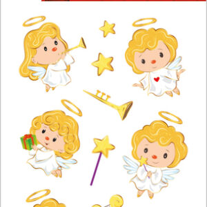 HERMA Weihnachts-Sticker DECOR , Engelschor,