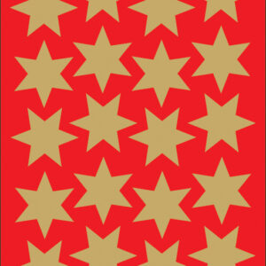 HERMA Weihnachts-Sticker DECOR , Sterne, , 21 mm, gold