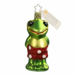 INGE-GLAS® Christbaumschmuck INGE-GLAS® Weihnachts-Hänger Frosch Plitsch-Platsch (1-tlg)