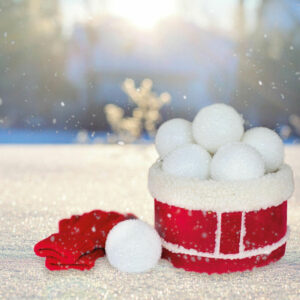 Künstliche Schneebälle ( ca. 140 Stück ) Schneball weiß - Ø4-5cm - zum Basteln, Winterdekoration, weiße Kunstschneebälle im Set, Kindergeburtstag