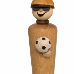 Kuhnert Räuchermännchen 34107, Meisterstück Fußballfreund, Räucherfigur aus Holz, Made in Germany