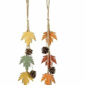 LB H&F Lilienburg Hängedekoration 2er SET Herbstdeko Herbst Dekoration Anhänger Fenster Blatt Blätter (Türschmuck Eingang herbstlich Holz Türschmuck Fensterhänger bunt Holzanhänger Blätter basteln 2023 Fensterdeko Dekohänger Girlande Wohnzimmer Haustüre, Hängedeko Hängedekoration Herbstblatt Herbsthänger Herbstanhänger), Fensterhänger Fensterschmuck Fensterdeko Türhänger