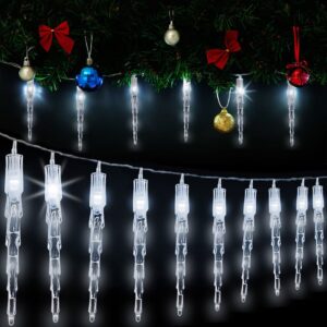 Lichterkette Weihnachten Eiszapfen 10 LEDs 6,2m