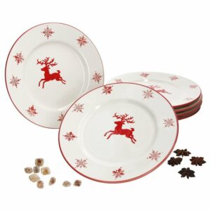 MamboCat Frühstücksteller 6er Set Dessertteller Weihnachten 21cm - 23105201