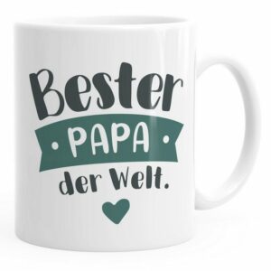 MoonWorks Tasse Kaffee-Tasse Beste/r Mama/Papa der Welt Geschenk Mütter Väter Geburtstag Weihnachten Danke sagen Moonworks®, Keramik