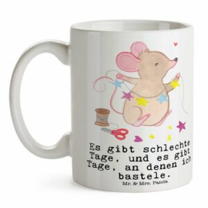 Mr. & Mrs. Panda Tasse Maus Basteln Tage - Weiß - Geschenk, Tasse, Auszeichnung, kreatives B, Keramik