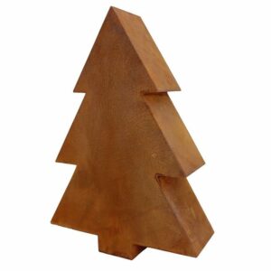 Rostikal Weihnachtsfigur Weihnachtsdeko Tannenbaum Metall Deko Weihnachten, Echter Rost