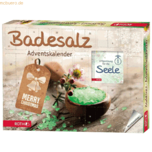 Roth Adventskalender 'Badesalz' bestückt