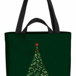 VOID Henkeltasche (1-tlg), Feiertage Tannenbaum Fest Weihnachten Geschenke Adventskalender Chris