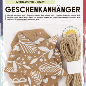 folia Geschenkanhänger , Weihnachten Kraftpapier,