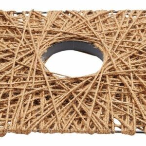 matches21 HOME & HOBBY Bastelnaturmaterial Dekoelement Quadrat Seiloptik Wohndeko basteln 1 Stk 30x30 cm, (1-tlg)