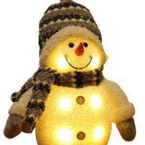 Bambelaa! Weihnachtsfigur LED Schneemann "Coldy" Deko LED Figuren Weihnachten Beleuchtet Winter