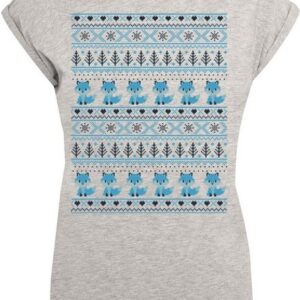 F4NT4STIC T-Shirt Christmas Fuchs Weihnachten Muster Print