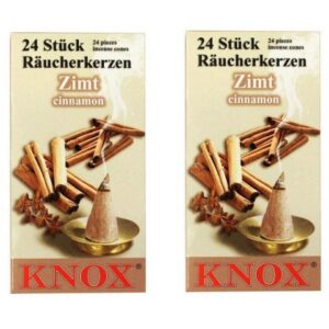 KNOX Räuchermännchen 2 Päckchen Räucherkerzen- Zimt - 24er Packung