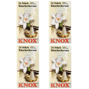 KNOX Räuchermännchen 4 Päckchen Räucherkerzen- Vanille - 24er Packung