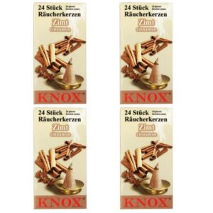 KNOX Räuchermännchen 4 Päckchen Räucherkerzen- Zimt - 24er Packung