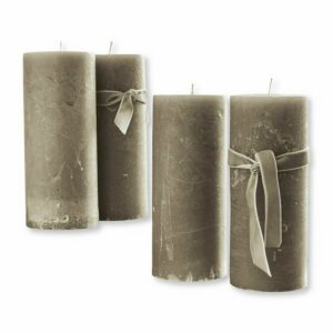 Mirabeau Adventskranz Kerze 4er Set Homel taupe