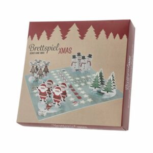 Spetebo Spiel, Würfelspiel Weihnachts Würfelspiel Ludo für 2-4 Spieler, Winterliches Brettspiel für Kinder ab 5 Jahren