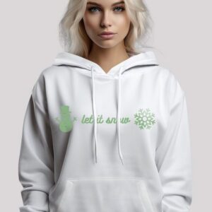 F4NT4STIC Hoodie Weihnachten let it snow Premium Qualität, Weihnachten, Geschenk