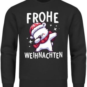 MoonWorks Sweatshirt Sweatshirt Herren Frohe Weihnachten Weihnachtspullover Lustig Dabbing