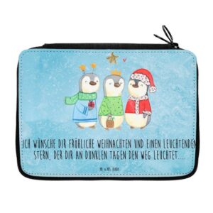 Mr. & Mrs. Panda Federmäppchen Winterzeit Heilige drei Könige - Eisblau - Geschenk, Weihnachten, Fed, (1-tlg)