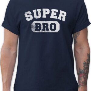 Shirtracer T-Shirt Super Bro Bruder Geschenk Geschenkidee Brother Weihnachten Bruder