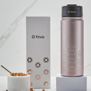 fitvia Thermoflasche rosa-metallic 500 ml