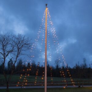LED Baummantel Lichterkette für Fahnenmast - Serie LED - 10 Stränge...