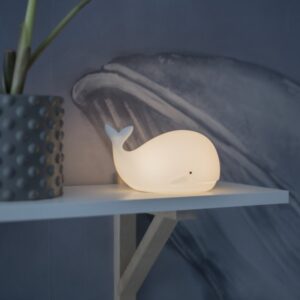 LED Nachtlicht Wal NOAH - Einschlaflicht - H: 9,5cm - Warmweiß/Farb...