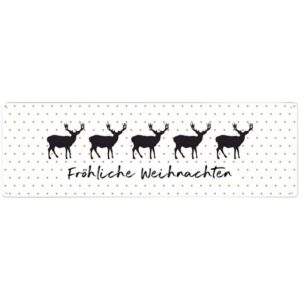 INTERLUXE Home Accessoires Metallschild Dekoschild ''Fröhliche Weihnachten''