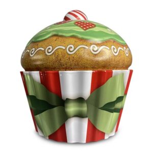 MediMuc Keksdose Weihnachts Cupcake Swirl, Metall