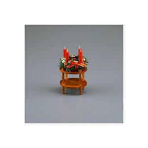 Reutter Porzellan Dekofigur 001.897/1 - Beistelltisch mit Adventskranz, Miniatur im...