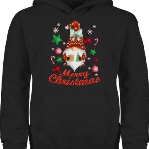 Shirtracer Hoodie Weihnachtlicher Wichtel Weihnachten Kleidung Kinder