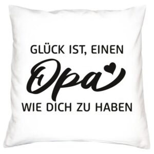 Soreso® Dekokissen Kissen + Urkunde Geschenk Opa zum Geburtstag Vatertag Weihnachten, Geburtstagsgeschenk Weihnachtsgeschenk Vatertagsgeschenk