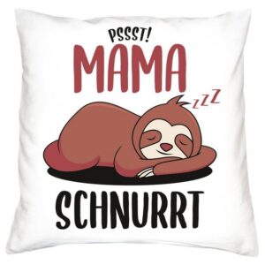 Soreso® Dekokissen Kissen + Urkunde Geschenk für Mama Geburtstag Muttertag Weihnachten, Geburtstagsgeschenk Weihnachtsgeschenk Muttertagsgeschenk